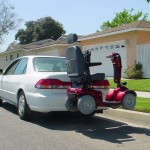 LA vehicle lift scooter trailer hitch trilift mobility outside carrier