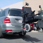 LA exterior class 3 trailer hitch wheelchair carrier