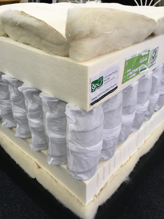 wholepedic 100% pure Talalay latex foam gols gots certified mattress