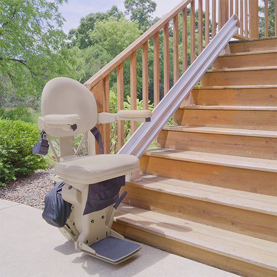 Used Bruno Outdoor stairway staircase chair lift
