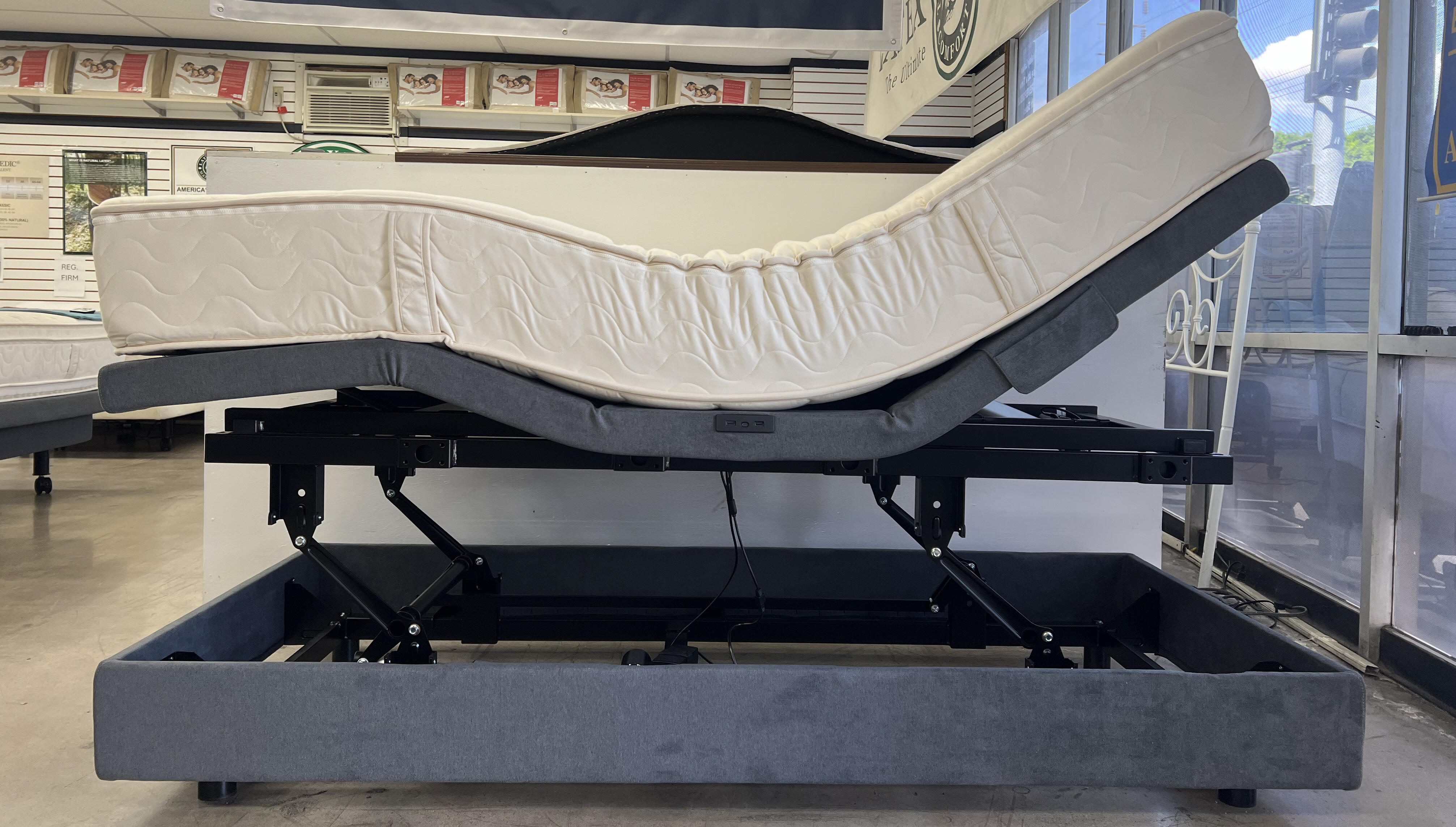 Fully electric high-low hospital bed available to rent