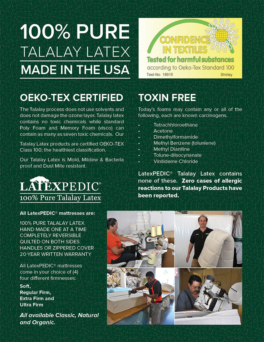 factory direct latex mattress toxin free eco friendly