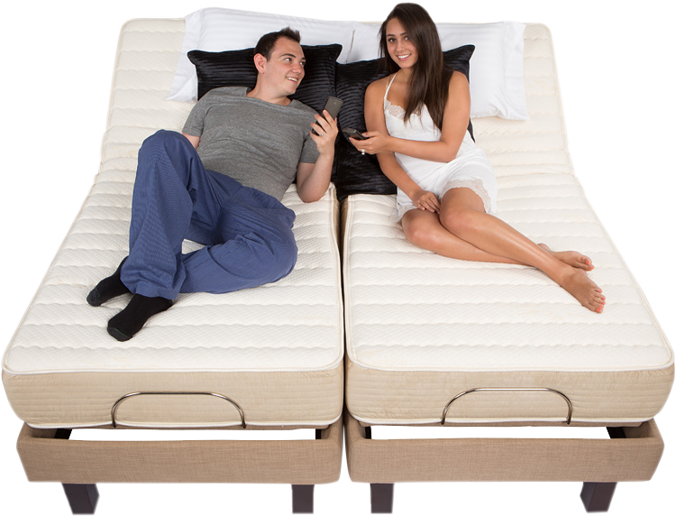 Kraus dual split king electric power ergo motion adjustable bed mattress