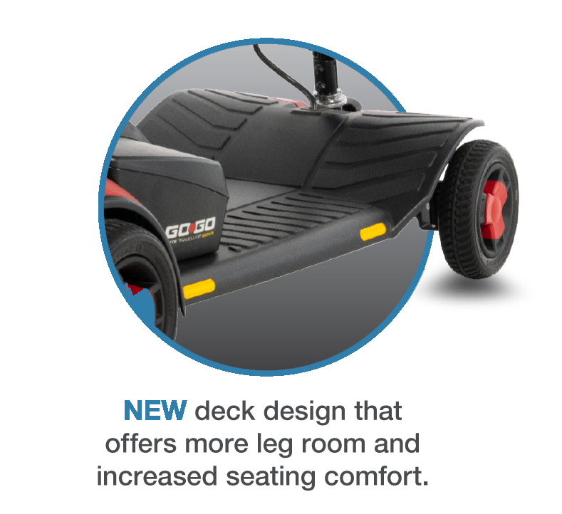 Pride Go Go Elite Traveller Gen 3 scooter features
