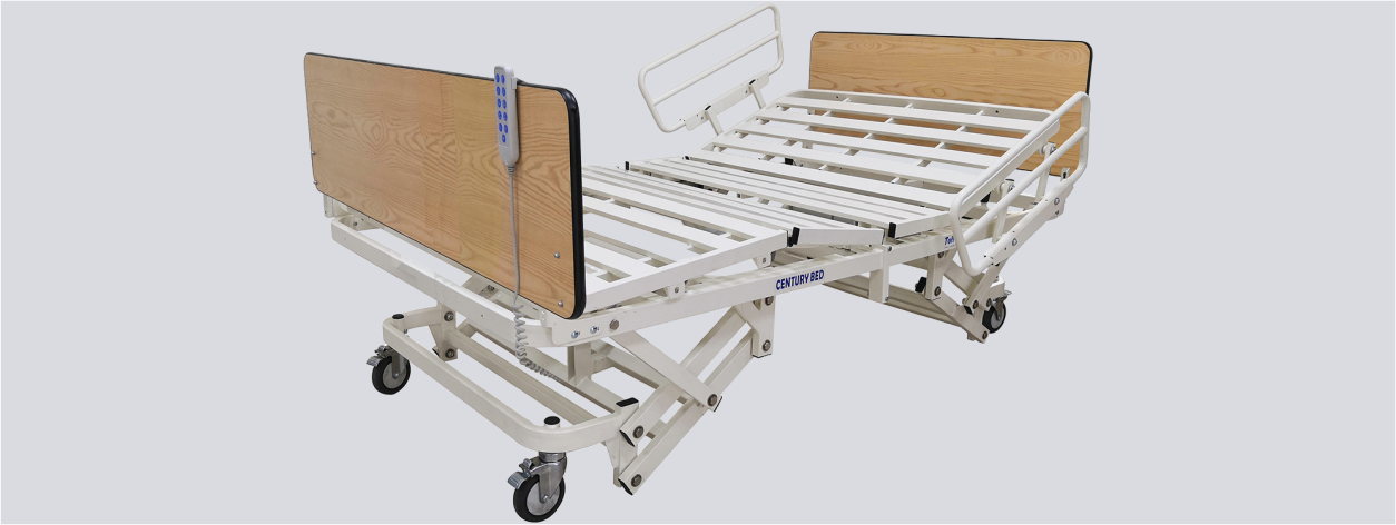 Tuffcare Century T7036 bed in Trendelenburg position