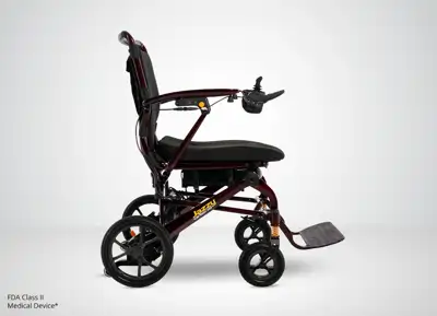Jazzy Carbon HD side profile Los Angeles Jazzy Air 2, Electric Wheelchair, Power Chairs, Jazzy Carbon, Go Go Chair, Folding Wheelchair