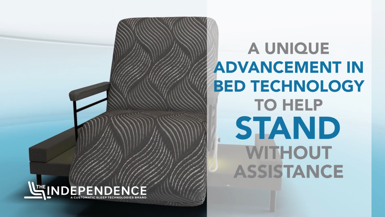 Customatic Independence Bed, a unique advancement in bed technology to help stand without assistance