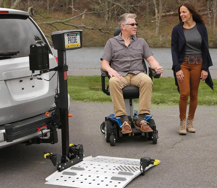 Long-Beach carrier outside trailer hitch scooter wheelchair lift