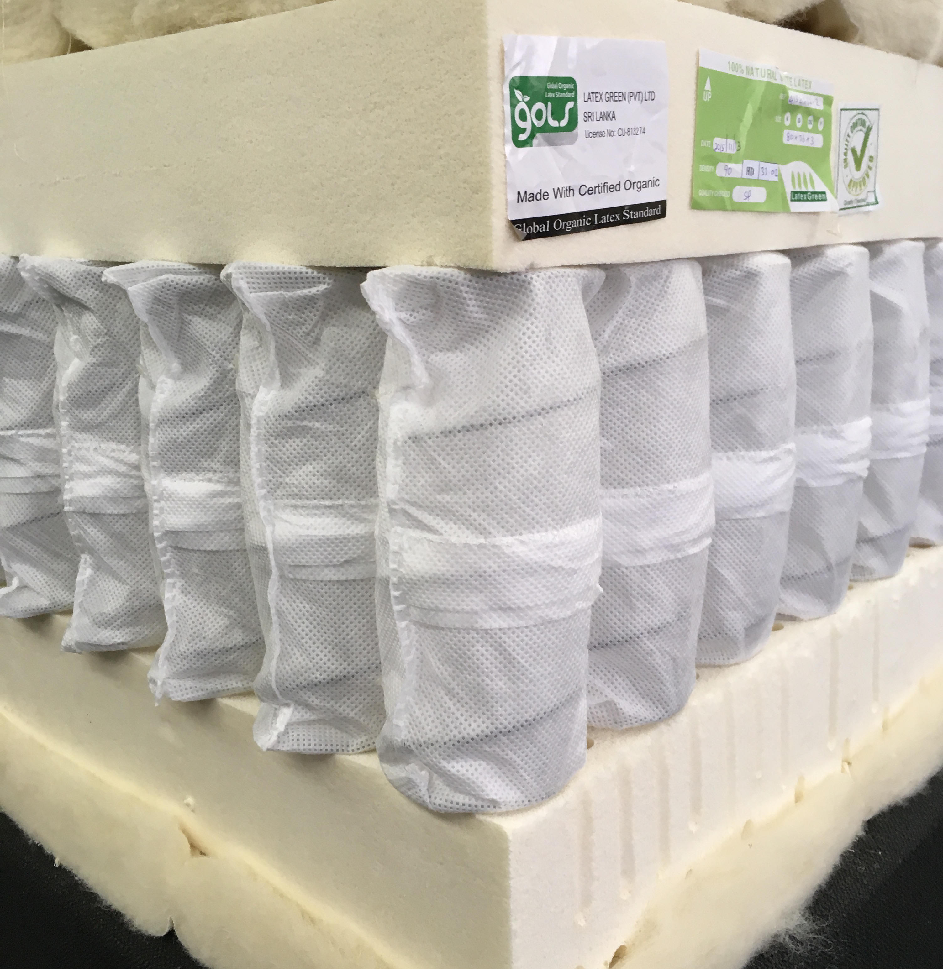 pocketed coil latex mattress