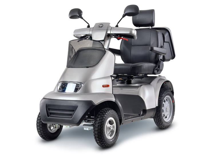 Afiscooter Breeze S 4 wheel scooter suspension ev-rider