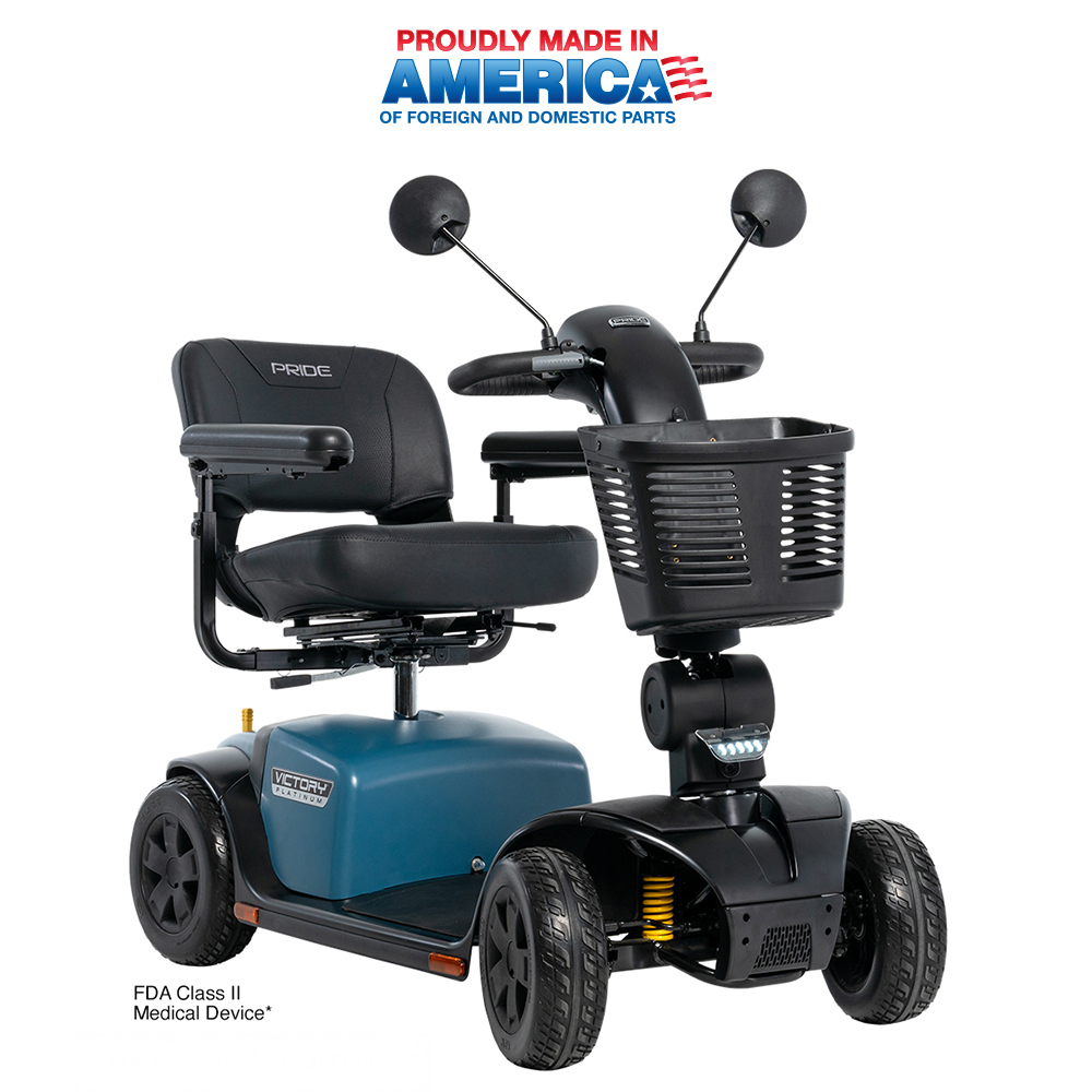Pride Victory Platinum electric mobility scooter at The Jazzy Store by Electropedic, Phoenix