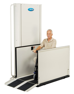LA mobile home vpl porchlift macs bruno wheelchair vertical platform lift